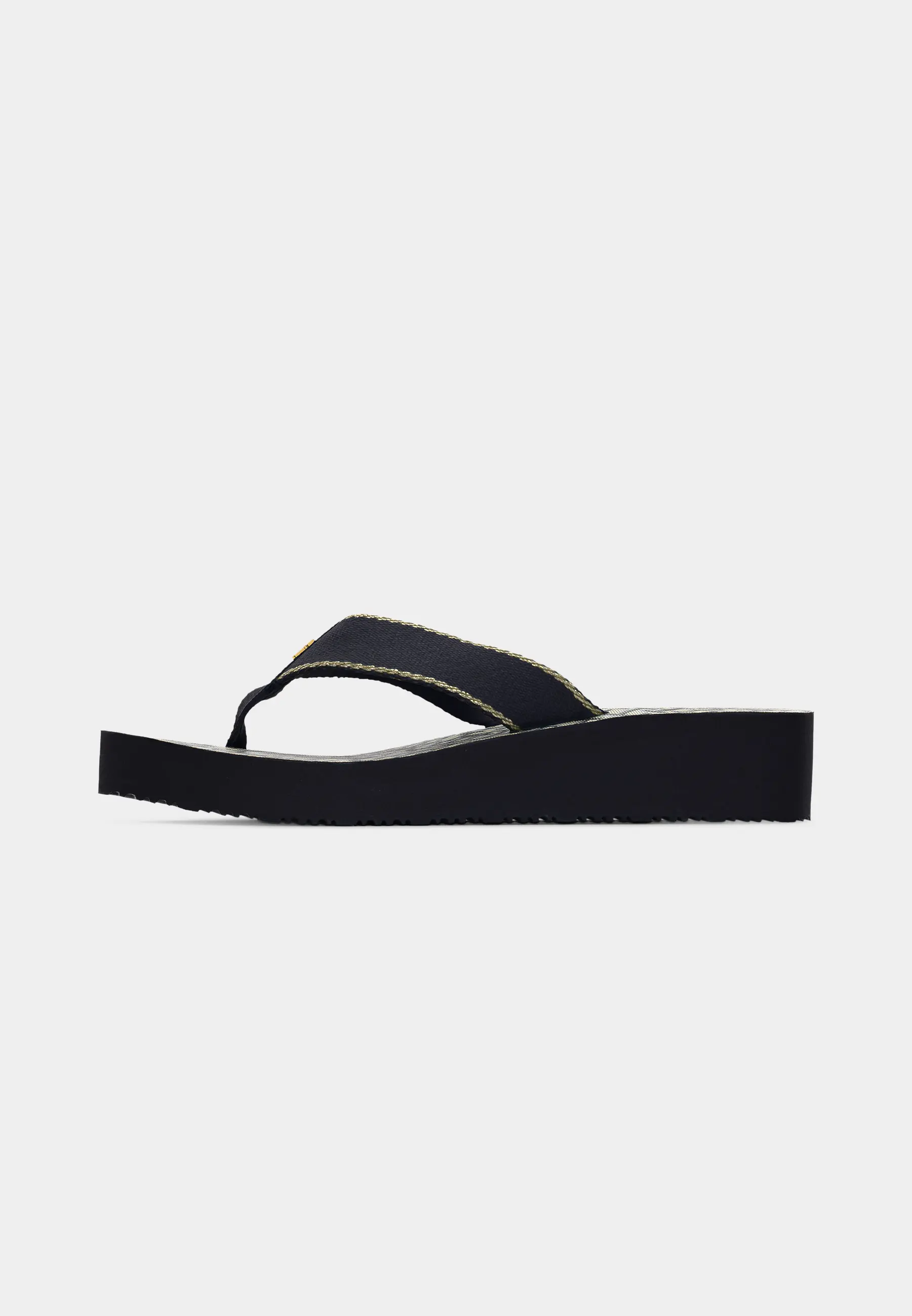 TH MONOGRAM MID WEDGE SANDAL