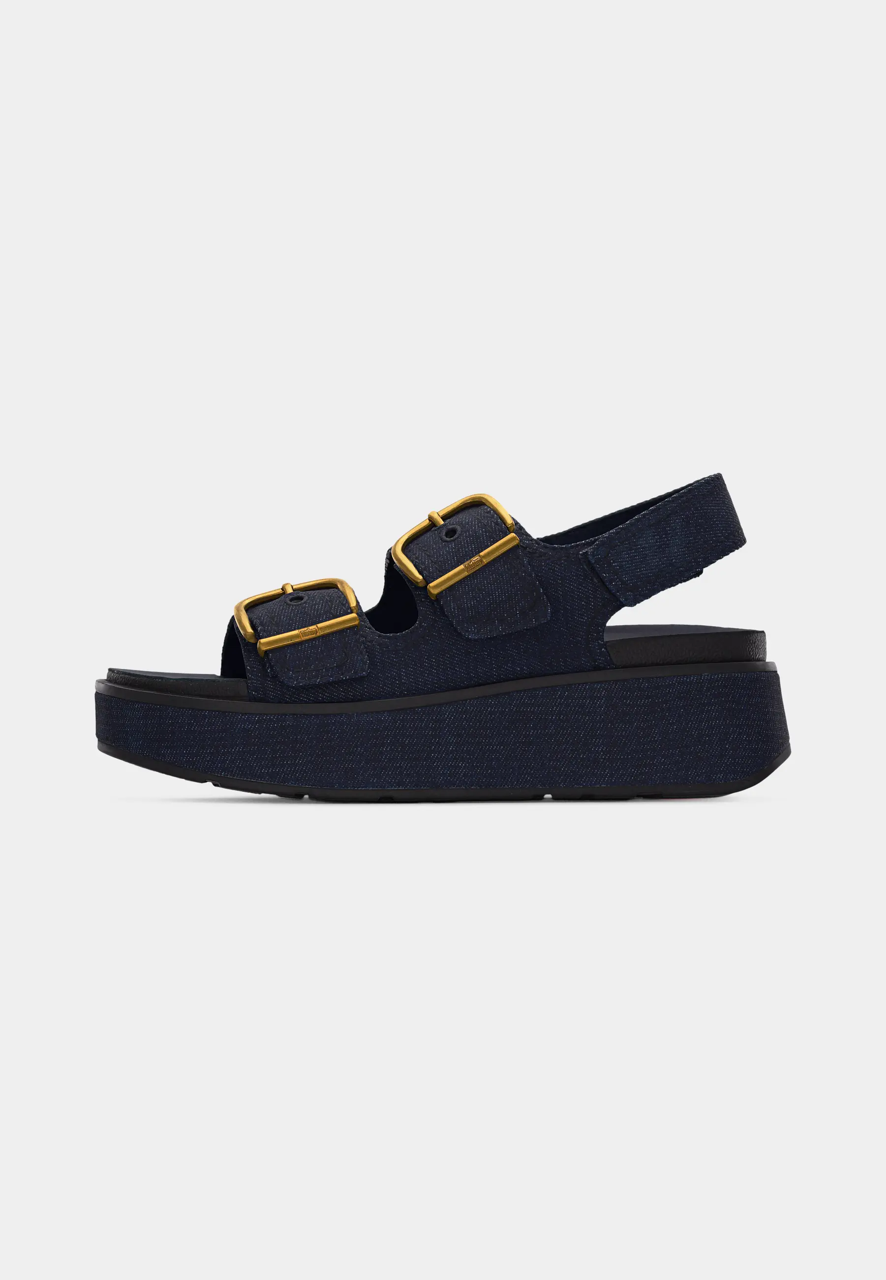 GEN-FF MAX BUCKLE DENIM BACK-STRAP SANDALS