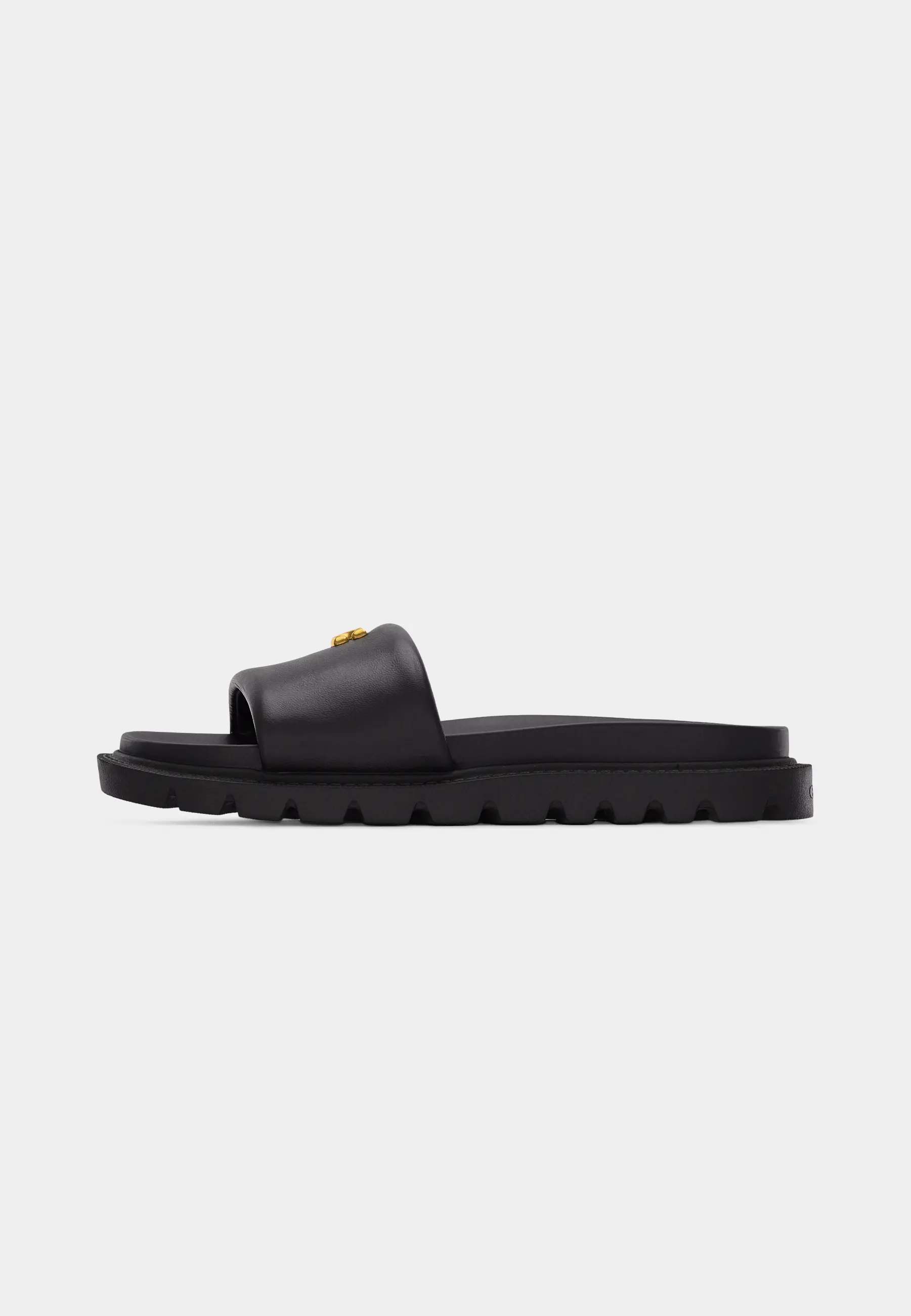 brynn leather slide sandal