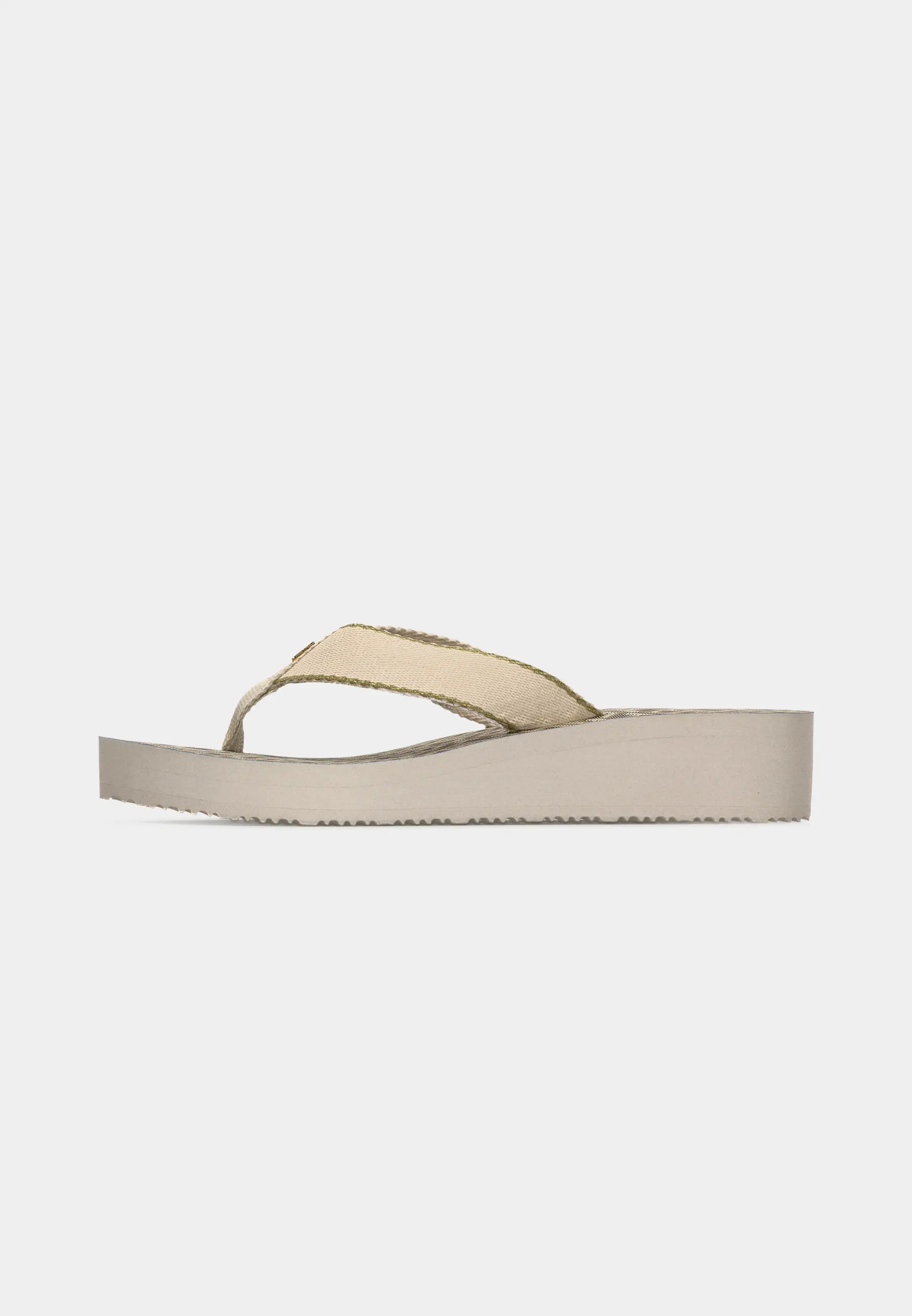 TH MONOGRAM MID WEDGE SANDAL