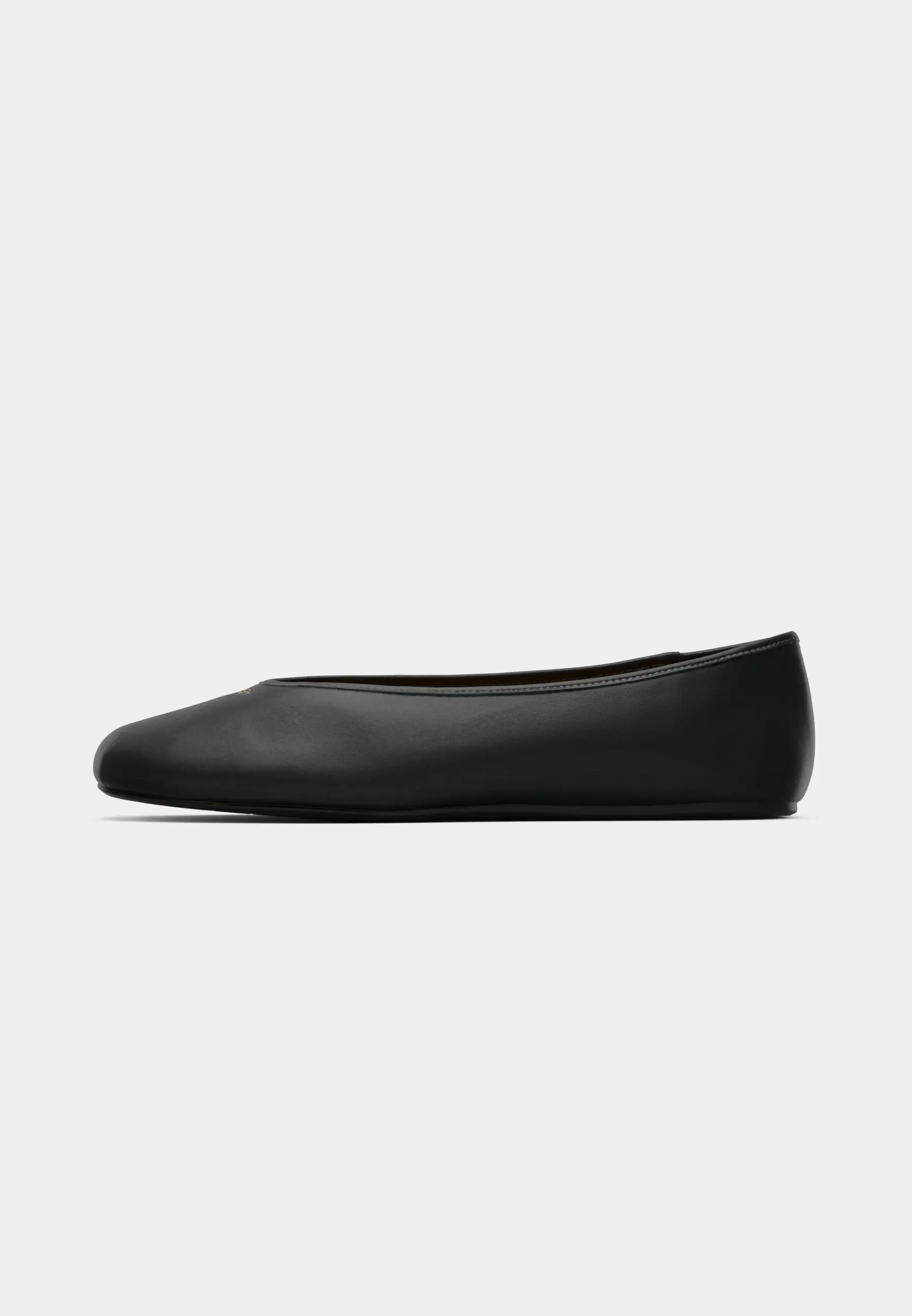 houston leather ballet flat