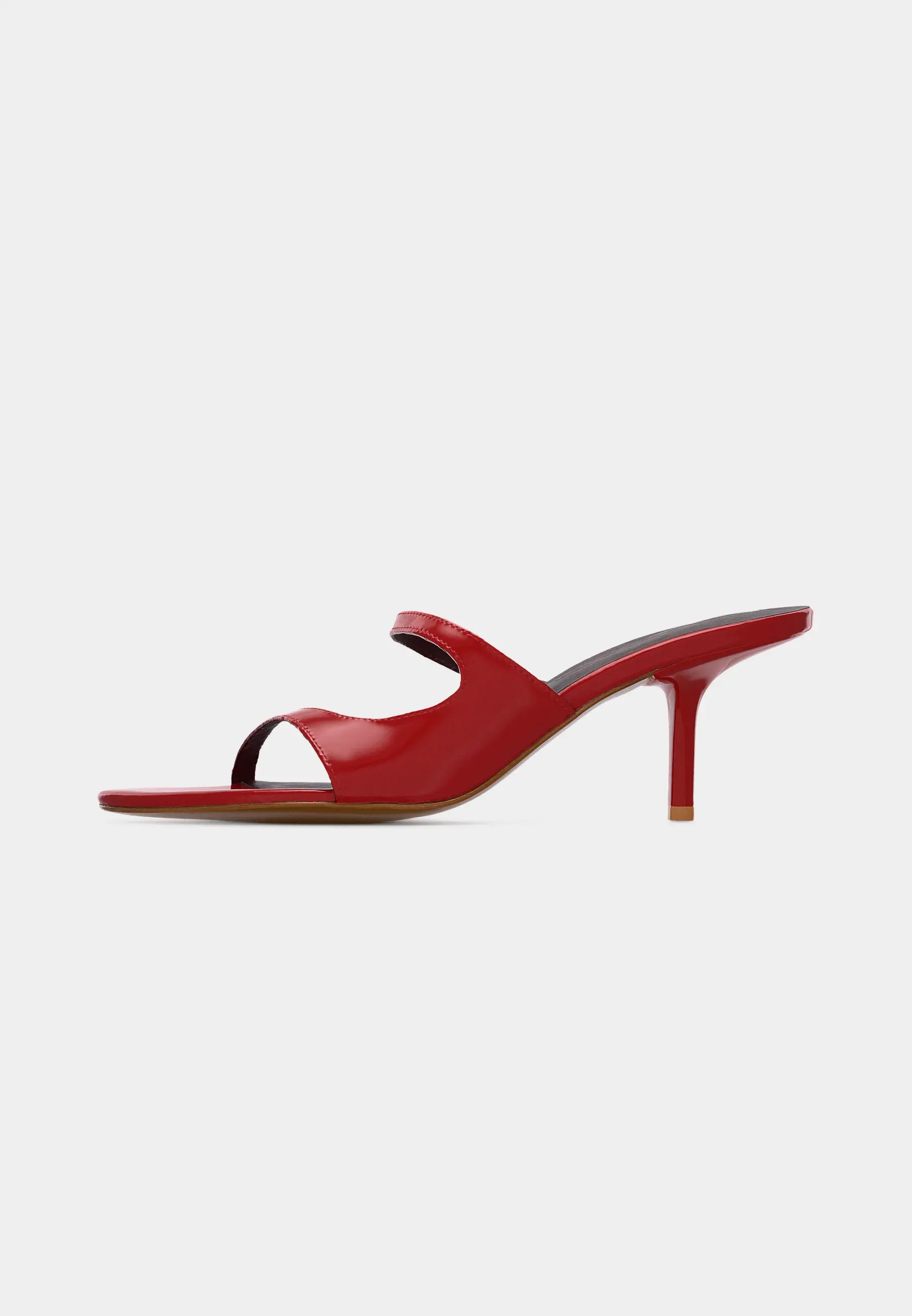 SERENA BLOOD RED SEMI PATENT LEATHER
