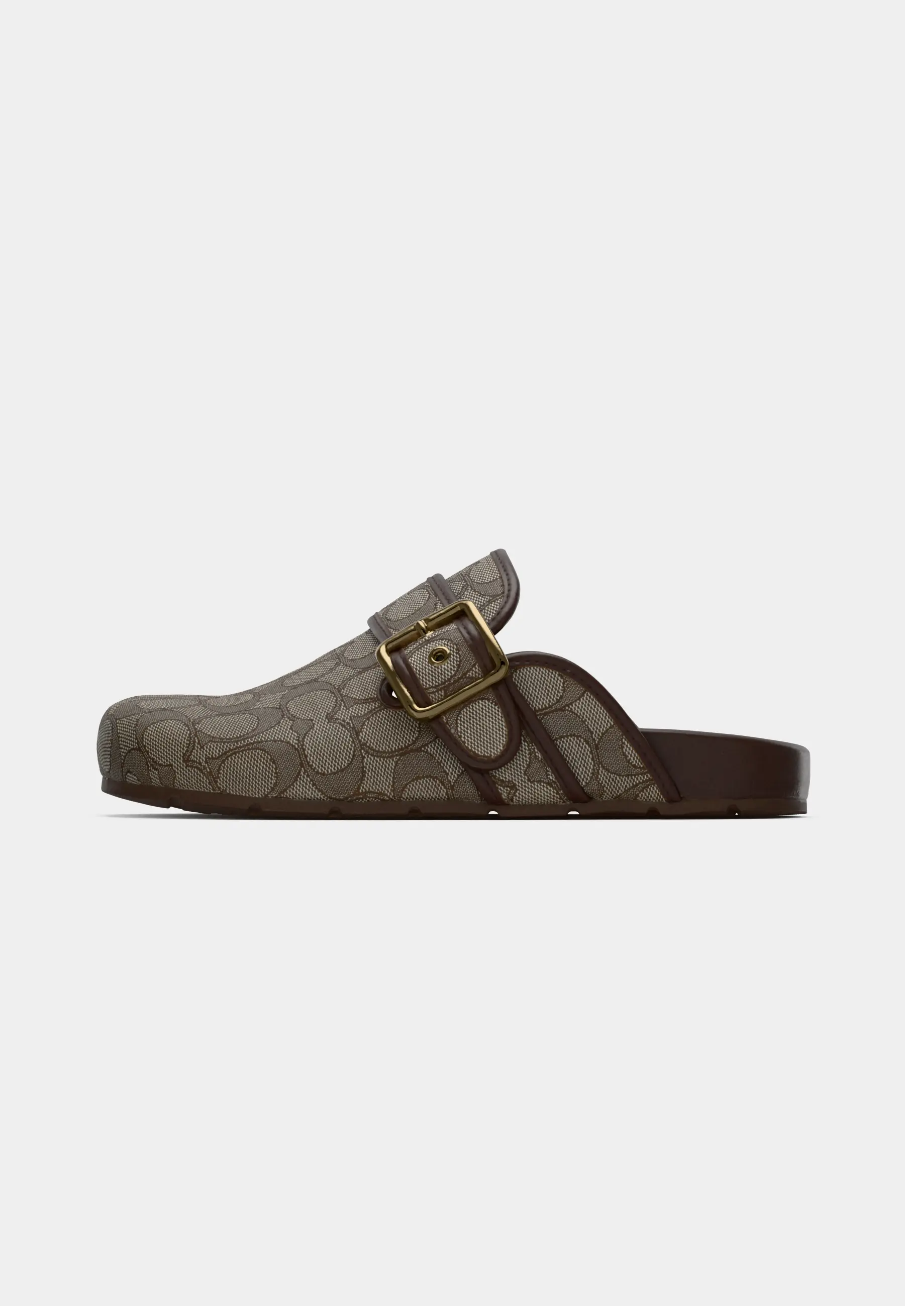 archival buckle signature jacquard clog