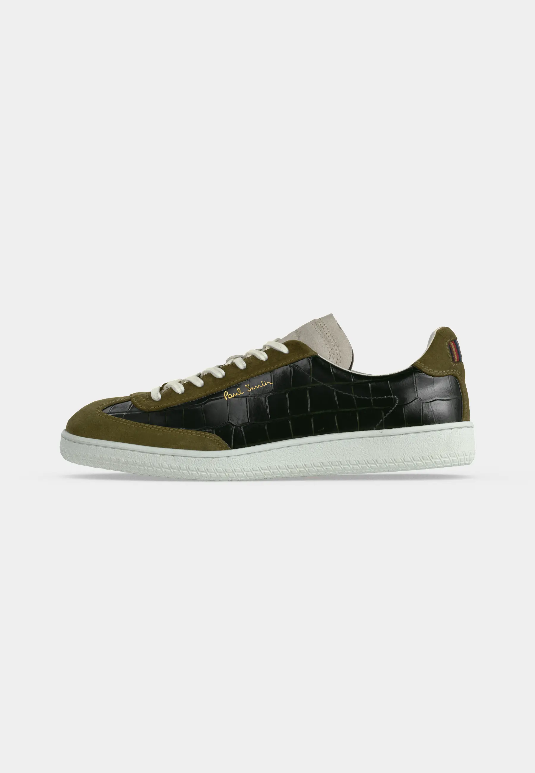 MENS SHOE COMO KHAKI CROC EMBOSS