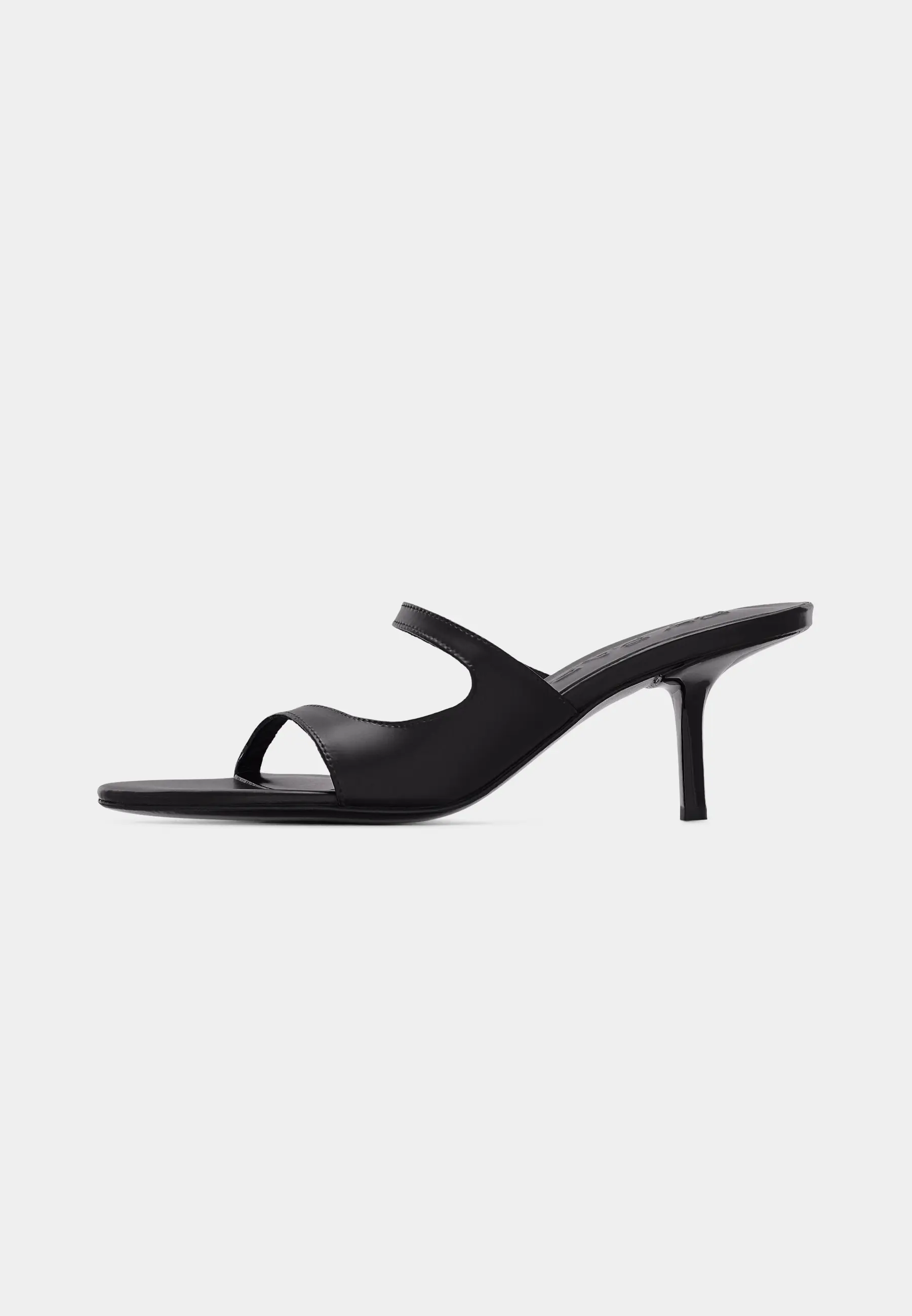 SERENA BLACK SEMI PATENT LEATHER
