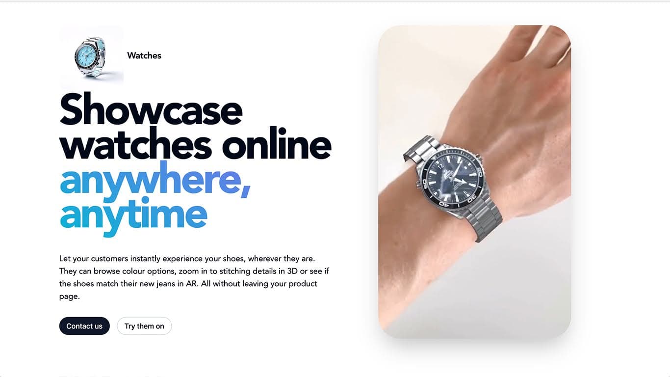 ShopAR - use AR or Augmented Reality and VTO Virtual Try On to improve CTR